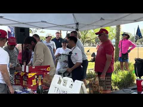 President Trump sent food to patriots showing support!