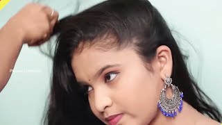 5 Simple Front Hairstyles For Girls | Cute Hairstyles for Girls | Easy Party Functions Hairstyles