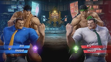 Haggar and RYU vs Haggar and RYU - MARVEL VS. CAPCOM: INFINITE