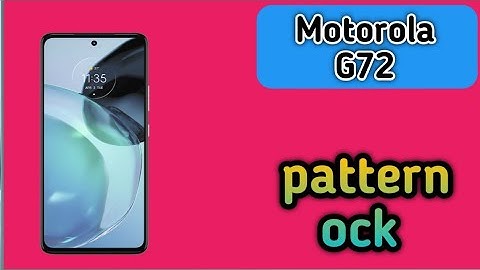 How To Set Screen Lock Pattern In Motorola G72, Screen Lock Password Setting, How To Set Pattern