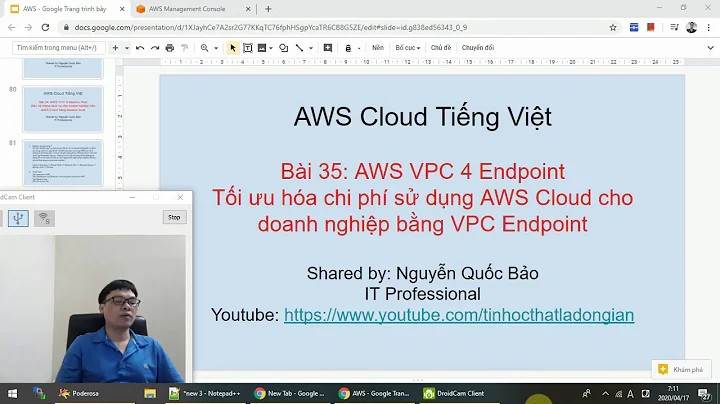 Bài 35: AWS VPC 4 Endpoint Tối ưu hóa chi phí sử dụng AWS Cloud cho doanh nghiệp bằng VPC Endpoint