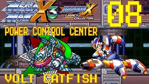 Mega Man X3 - Maverick 08: Volt Catfish; Power Control Center (Legacy Collection) [No Damage]