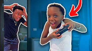 Boy Sneaks On VIDEO GAME While Grounded (And Gets Away With It)