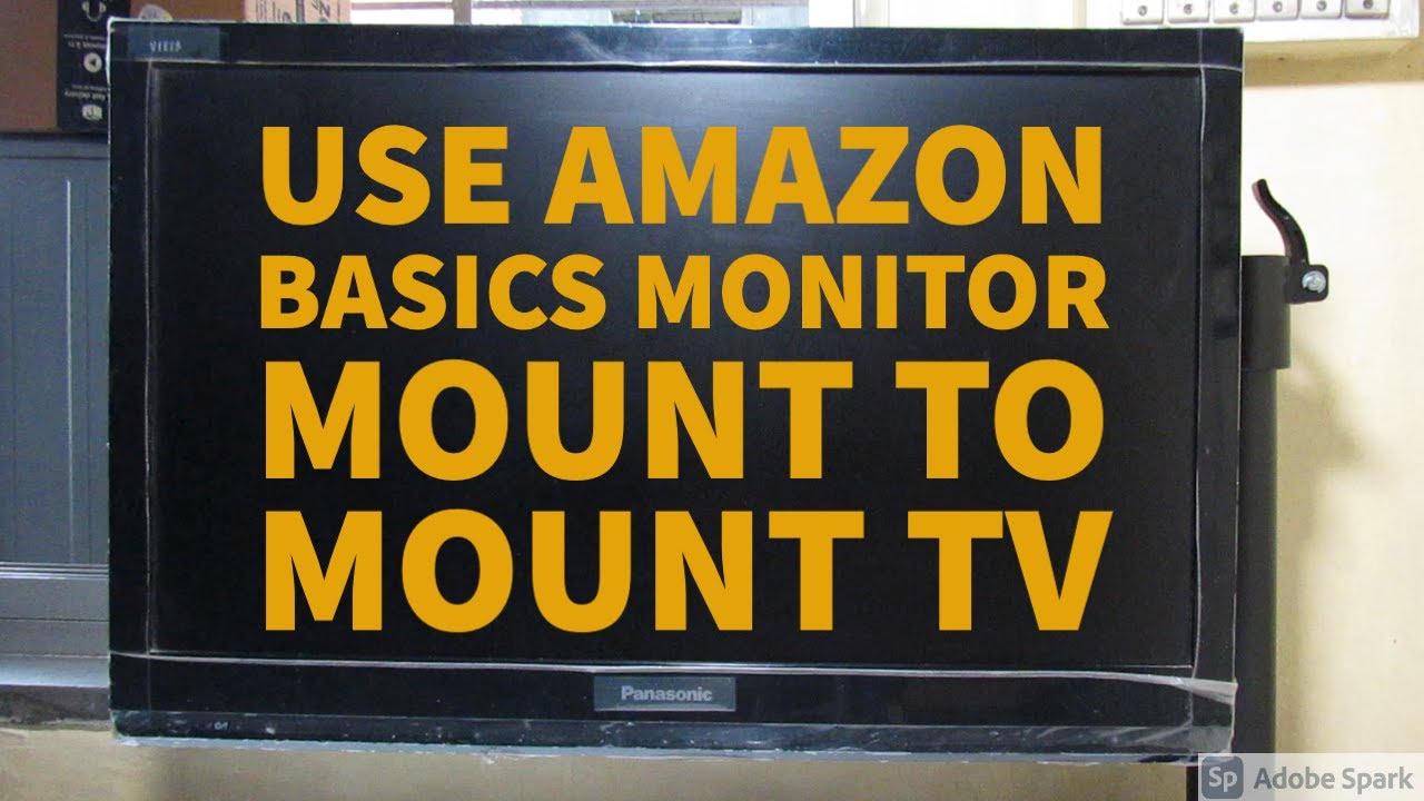Using Amazon Basics monitor stand to mount TV
