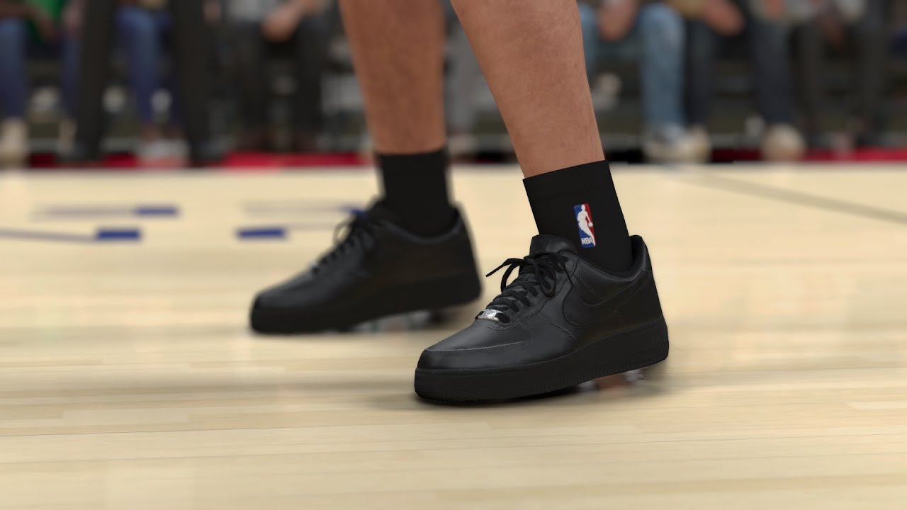 How To MAKE Nike Air Force 1 Low Black In NBA 2K24 - Shoe