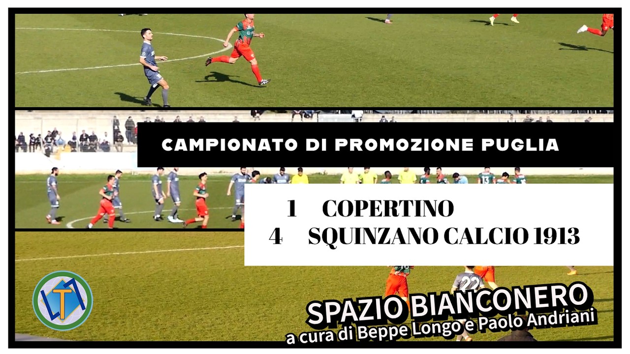 SPAZIO BIANCONERO a cura di Beppe Longo e Paolo Andriani COPERTINO CALCIO 1–4 SQUINZANO CALCIO 1913