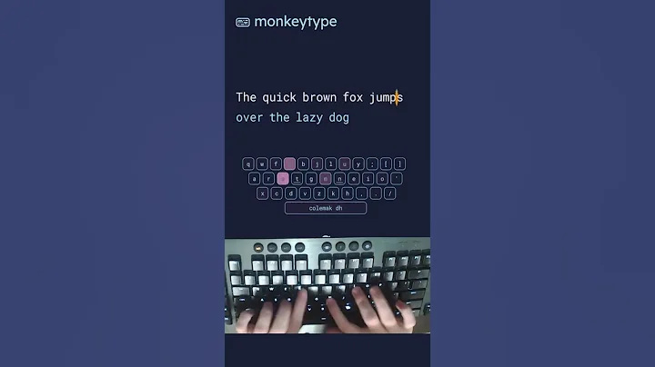 Typing the quick brown fox at over 220WPM