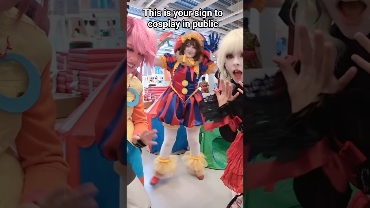 Digital Circus cosplay  in public btw  @cospaste @newtsip #digitalcircus #tadc #cosplay