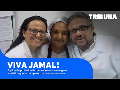 Profissionais da saúde fazem homenagem a Dr. Jamal