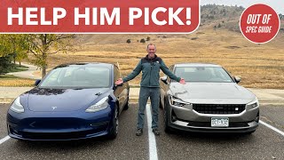 We Help This Viewer Decide Between A New Tesla Model 3 Or Used Polestar 2