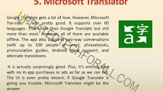 10 Best Language Translation Apps for Android in 2020
