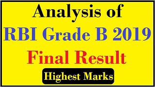 Analysis of final result of RBI Grade B 2019.