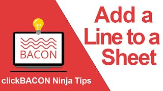 Celebrity clickBACON Ninja Tip - Add a line to Sheet Wealth