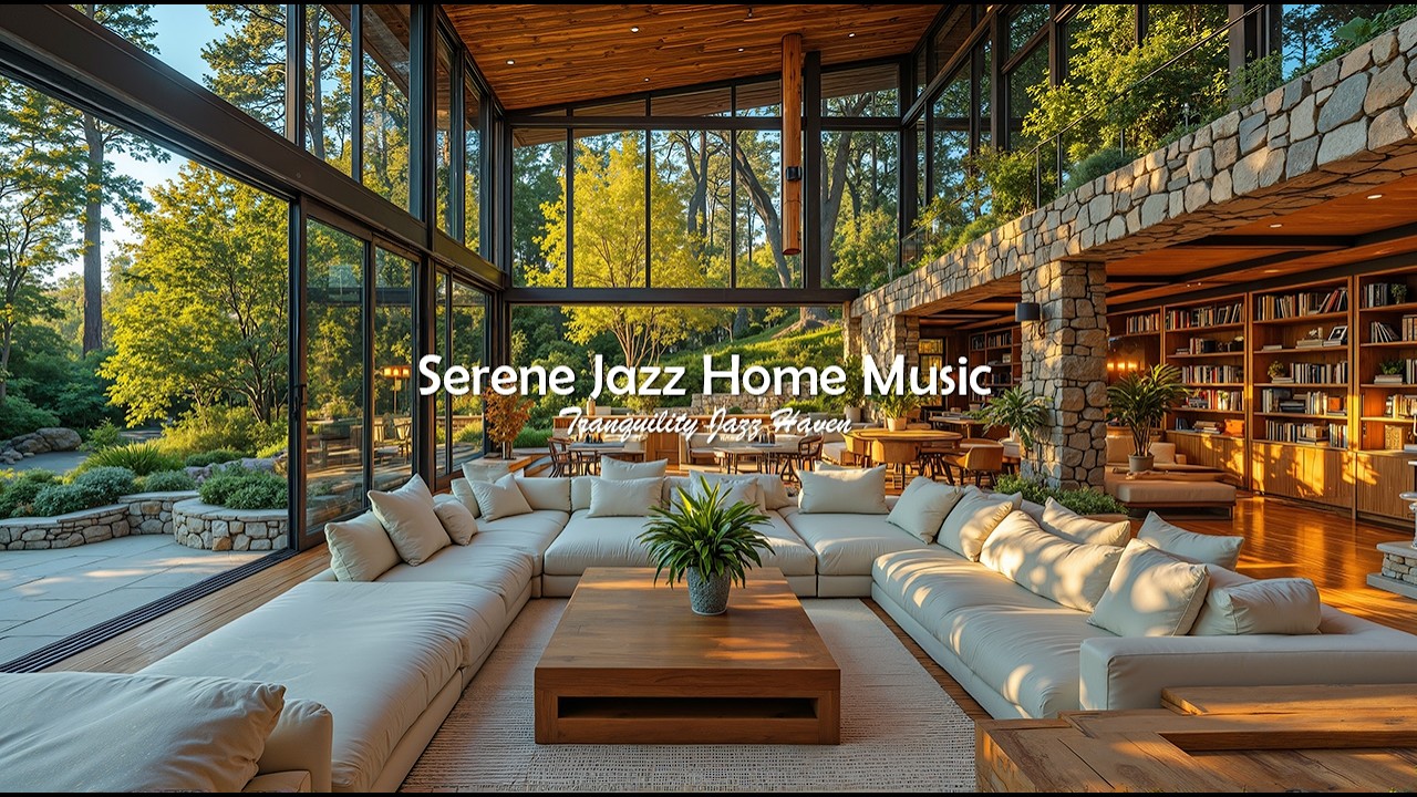 Умиротворяющая Джазовая Музыка Для Отдыха Дома | Спокойный Джаз В Тихой Читальной Комнате Для Пов...