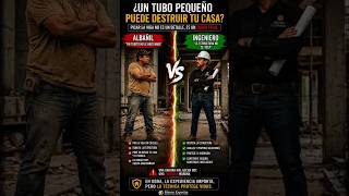 ¿Tubo por la viga? El error de tu albañil que pone en riesgo tu techo. #construction #herramientas