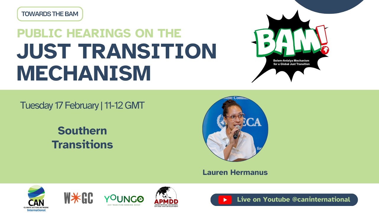 Southern Transitions | TOWARDS THE BAM: Public Hearings on the Just Transition Mechanism
