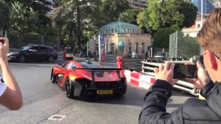 CRAZY MCLAREN P1 GTR DRIVING ON THE STREETS IN MONACO!