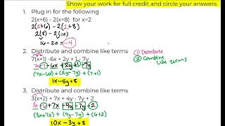 Math 8 unit 1 and 2 study guide video