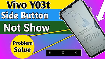 Vivo Y03t side back button not show