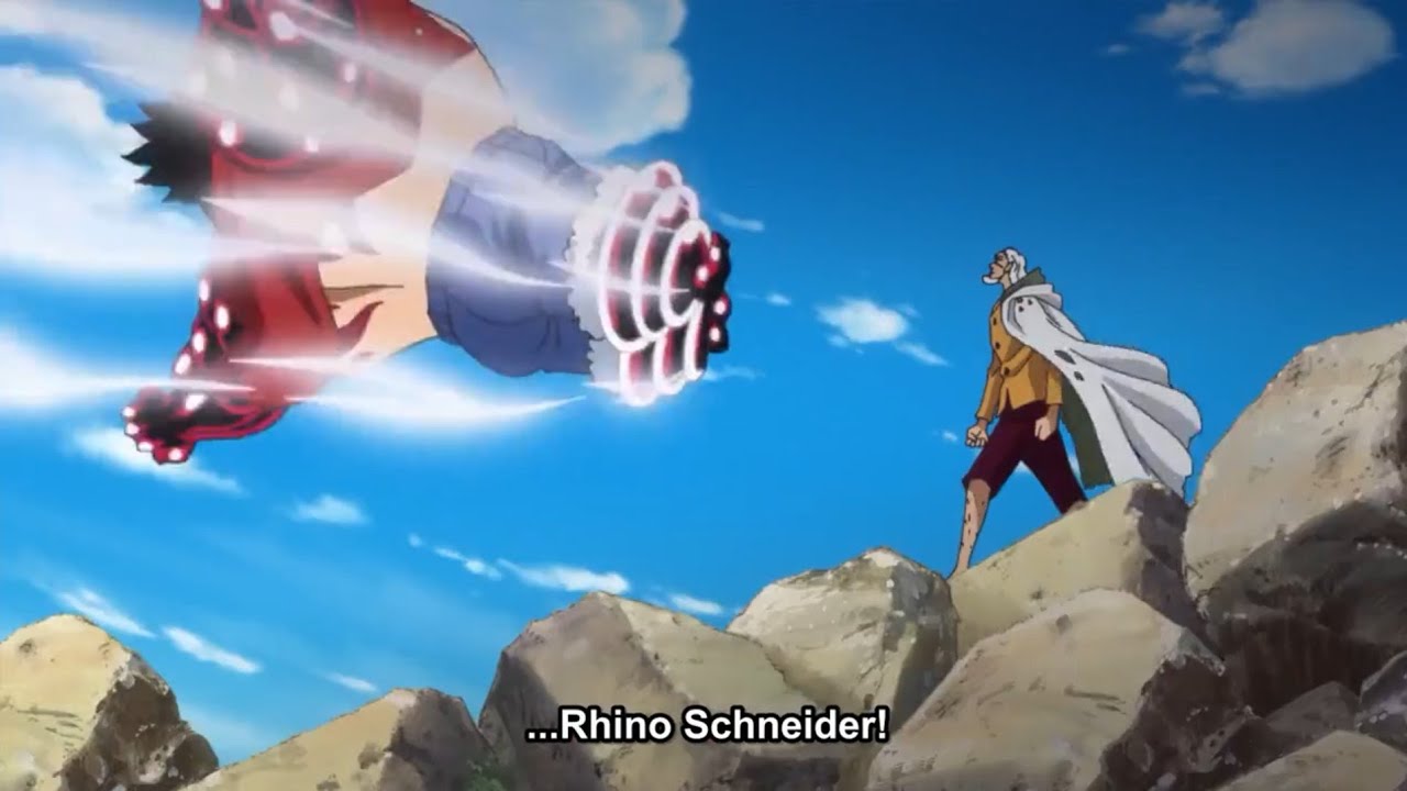 Rayleigh defeats luffy with one punch English Sub