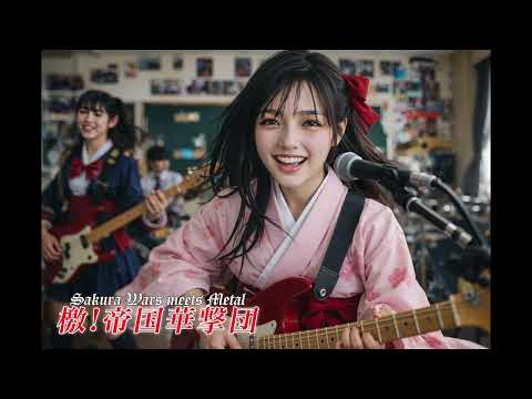 "Geki! Teikoku Kagekidan" Sakura Wars meets Metal | After School Girls Band Tries Metal Cover