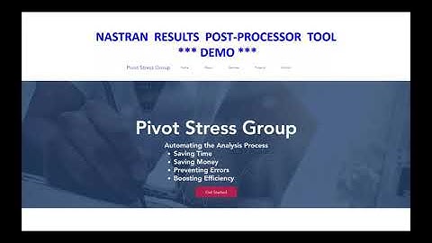 NASTRAN Results File Post-Processor