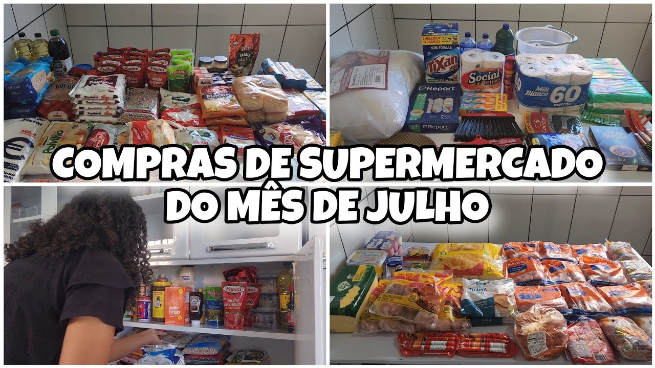 COMPRAS DE SUPERMERCADO PARA 7 PESSOAS NO ATACADISTA ‐ MÊS DE JULHO - ECONOMART