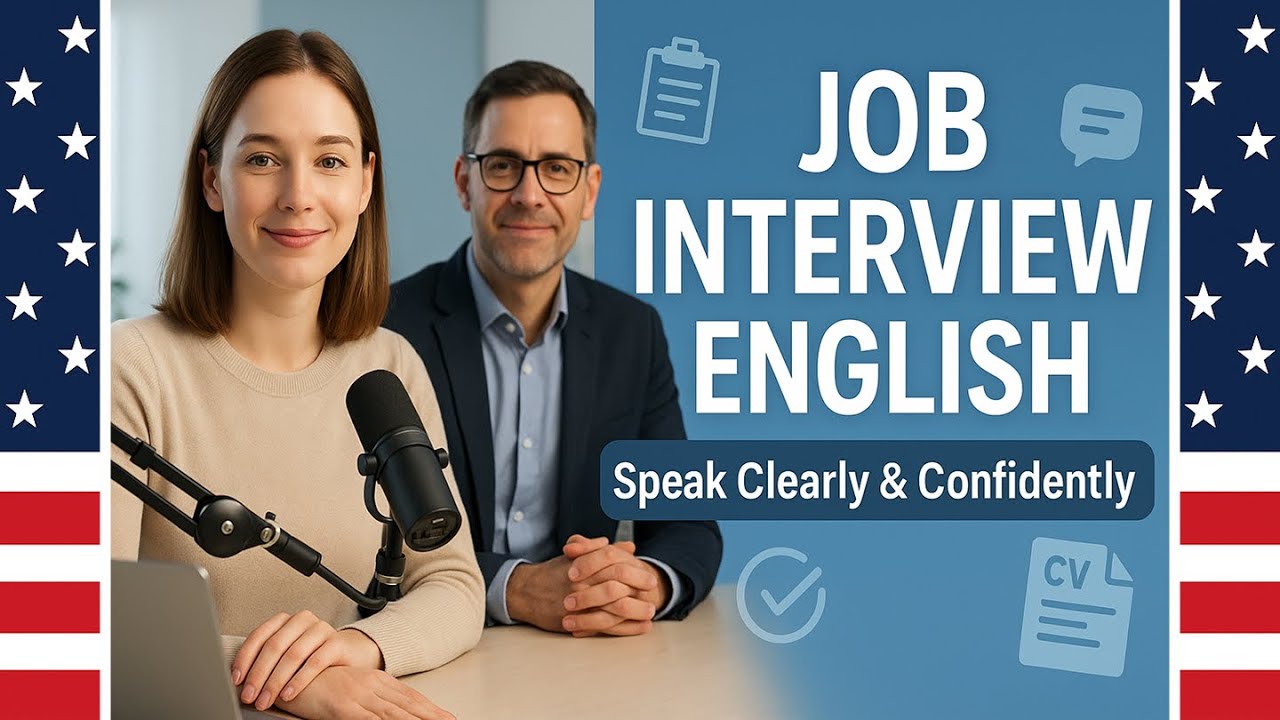 Job Interview in English | 6 Common Questions Answered | Interview Tips ...