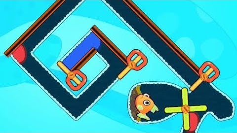 save the fish gameplay android IOS #mobilegame #androidgames #fishdom #savethefish #fishgame