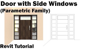 Revit Tutorial - Door with Side Windows (Parametric Family)