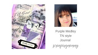 Completed Purple Medley Journal (sold)