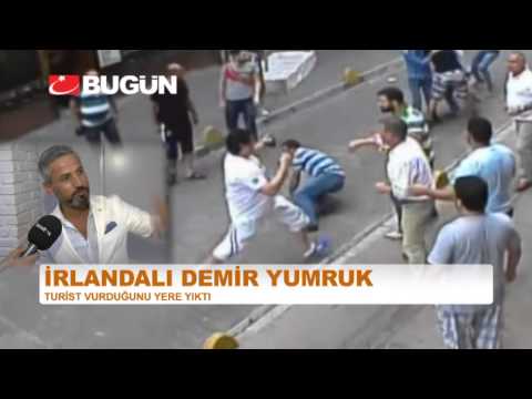 İRLANDALI TURİST TÜM ESNAFI DÖVDÜ; 15 KİŞİYE 1 KİŞİ