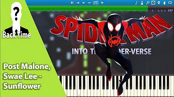 Post Malone, Swae Lee - Sunflower (Spider-Man: Into the Spider-Verse) (Piano Cover) + Sheets & Midi