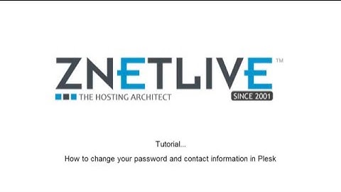 How to change your password and contact information in Plesk