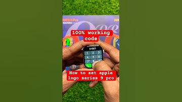 How to set apple logo in series 9 pro smart watch 100% working code #apple #logo #code #series9