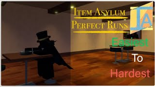 All Item Asylum Bosses (Solo Perfect Runs) - Easiest to Hardest