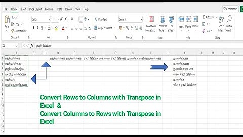 How to Convert Rows to Columns with Transpose in Excel - Every Excel User should know | Excel