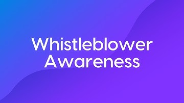 Whistleblower Awareness Course Trailer