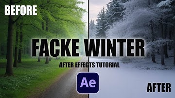 After Effects Tutorial | Fake Winter Snow Effect Using Trapcode Particular
