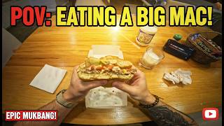 POV ASMR: Big Mac Eating — Crunchy, Juicy Mukbang (McDonald's POV)