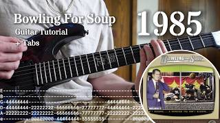Bowling For Soup - 1985 Guitar Tutorial (Beginner Lesson) + TABS