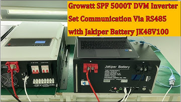 JK48V100 VS GROWATT SPF 5000T DVM Communication Set Up
