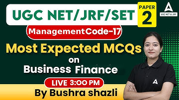 SET Exam Preparation/UGC Net Management Paper -2 I Most Expected MCQs On Business Finance
