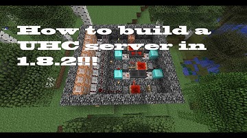 How to build a UHC server for vanilla 1.8.2+! (Super Easy!!!)