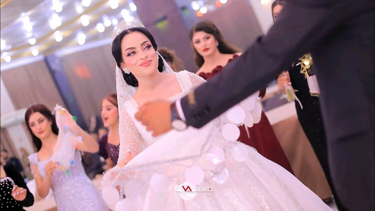 الفنان  خلف بايير و ايمن حيدر حفلة زفاف علاء و بشرا في قاعة ازادي شنكال جزء 4