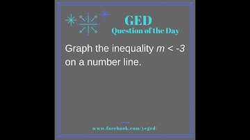 GED QOD: Graphing Inequalities on the Number Line 4