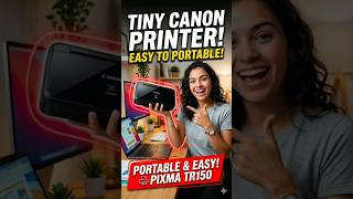 This Tiny Printer is Actually Insane! 🖨️✨ CANON PIXIMA T150 #canon #printer #gadgets #colors #tech