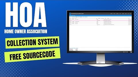 Full Project | Home Owner Association Collection System | Sir Paya