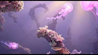 Surreal AI Short Film: Liminal Coral Drift | Dreamlike 4K Ambient Music Video | Crab Kingdom