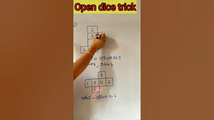 Open dice reasoning trick || reasoning trick for competitive exams #short #yutubeshort #yt part -1